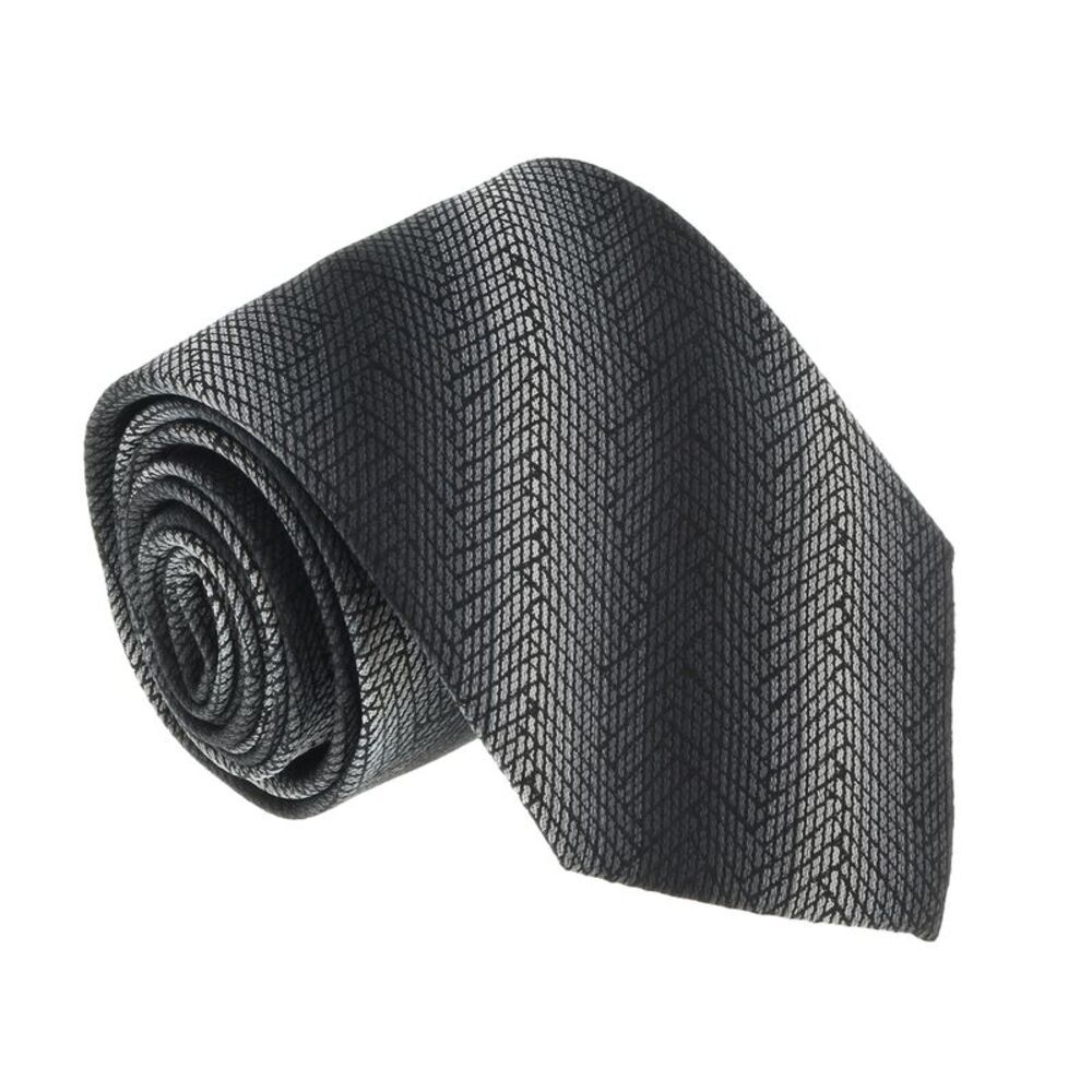 Missoni U4547 Gray/Black Graphic 100% Silk Tie
